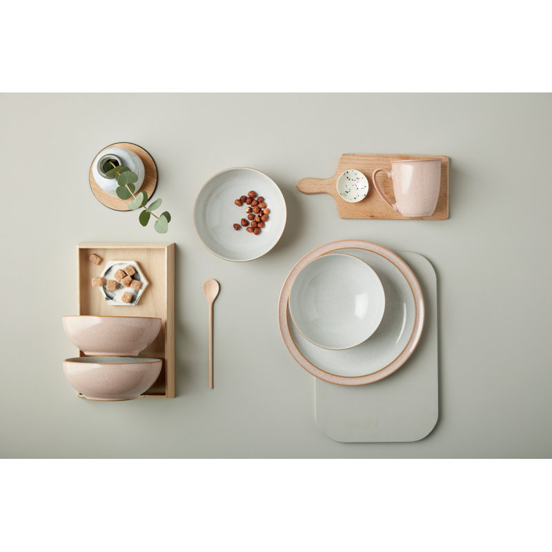 Denby Elements Cereal Bowls, Sorbet Pink