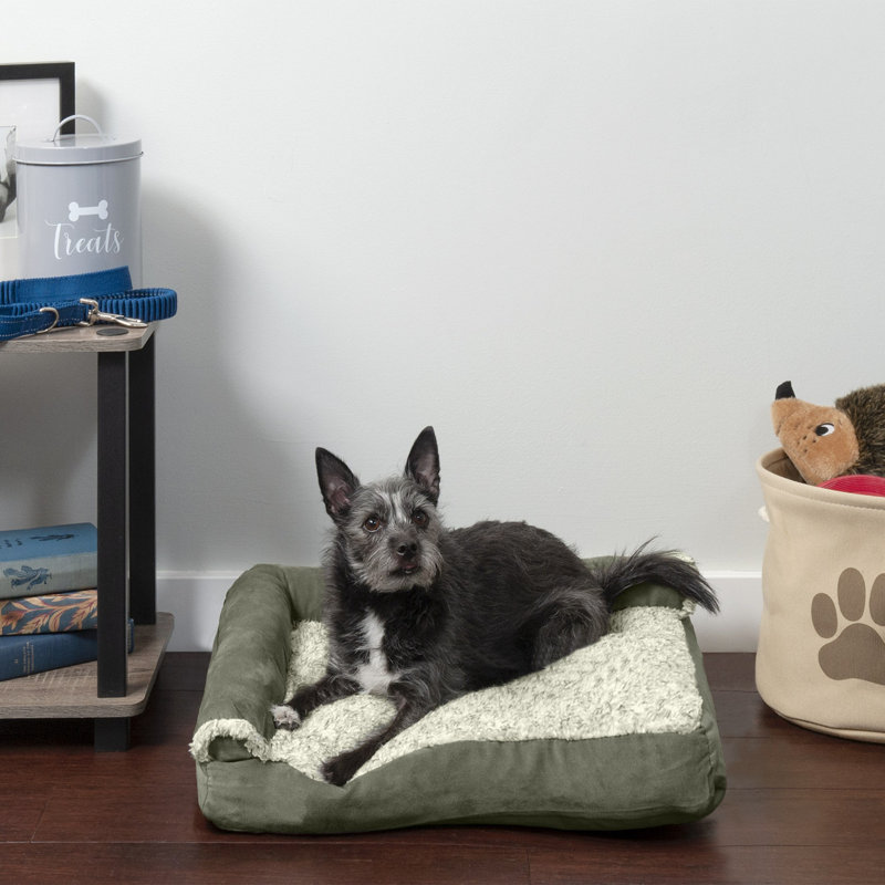 Polyester Pet Bed, Large (36" W x 27" D x 6.5" H), Dark Sage