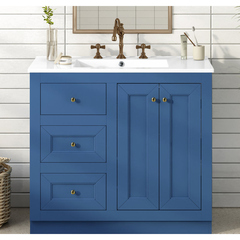 Meuble-lavabo 36 po avec lavabo en céramique
