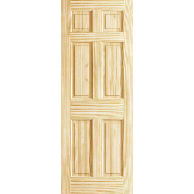 Panelled Solid Manufactured Wood Unfinished Standard Door