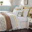 Édredon 9 pièces en coton pour grand lit jaune - Literie pour chambre à coucher-131376106-131376108
