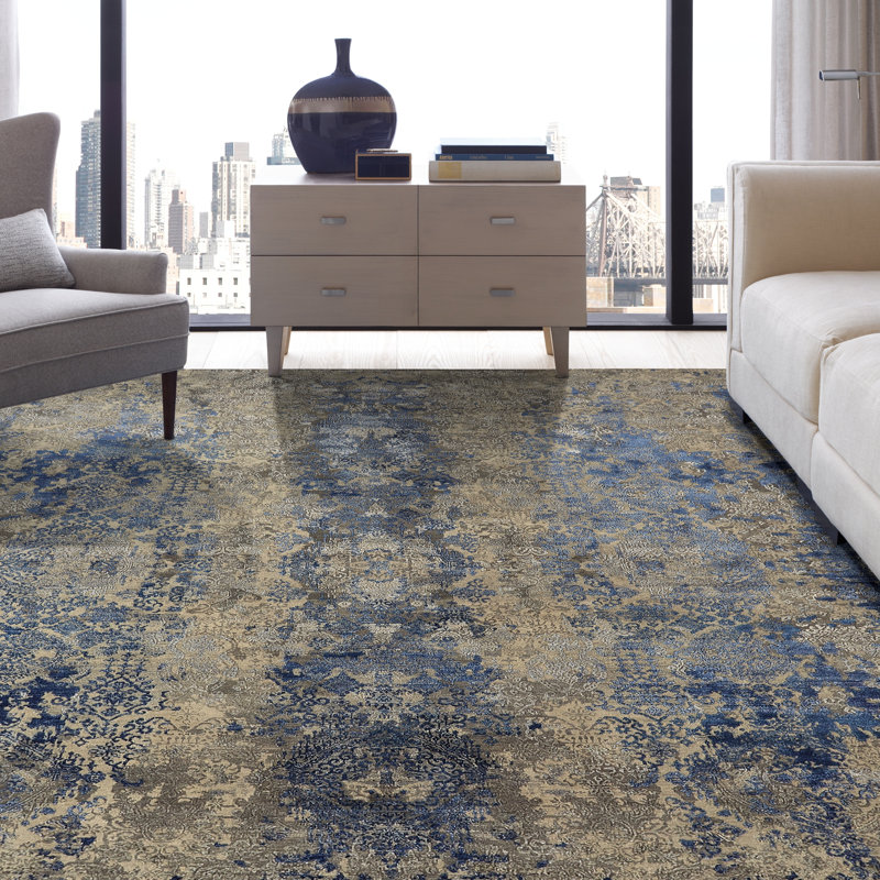 Handmade Shag Wool Area Rug, Rectangle 3' x 5'