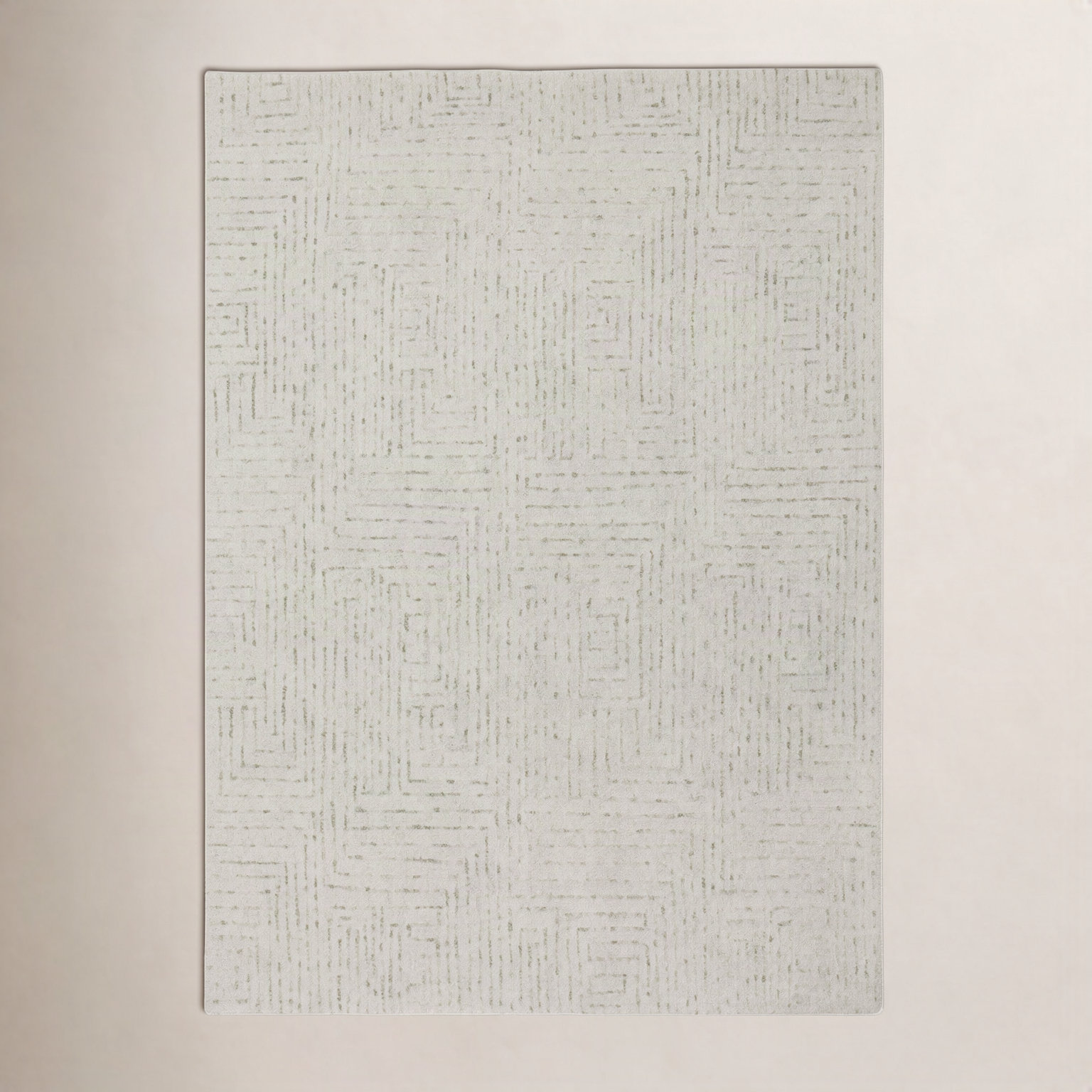 Kalise Hand-Tufted Geometric Wool Rug, Rectangle 2' x 3', Green