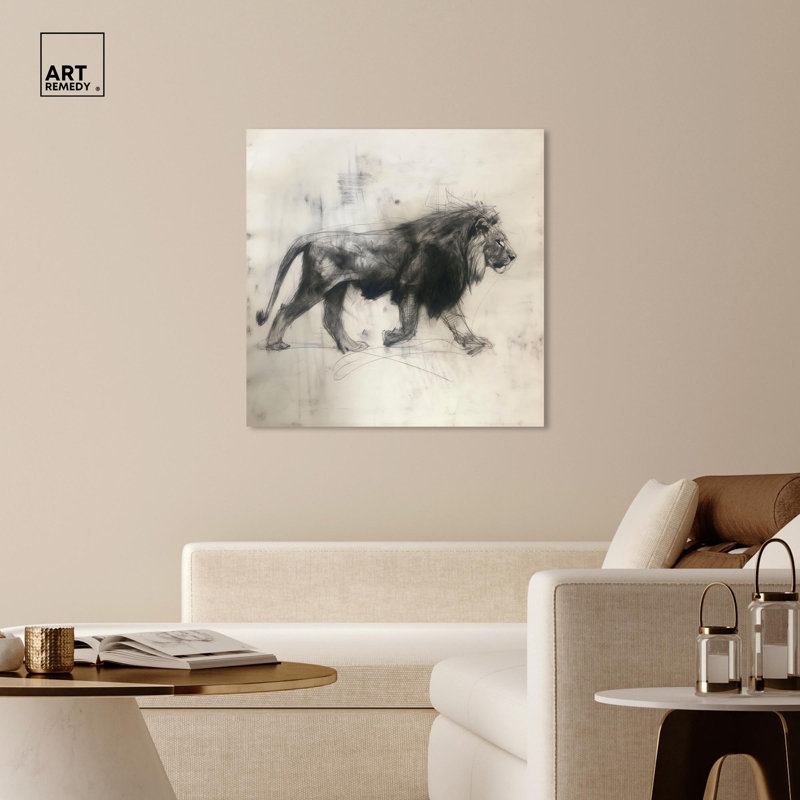 Reproduction d'art sur toile, "prédateur" par Art Remedy, Toile tendue, H 40 po x l 40 po x P 1,5 po