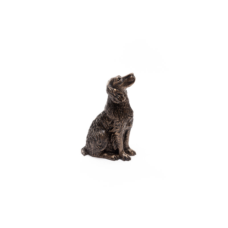 Pieds de jardinière en bronze Springer Spaniel