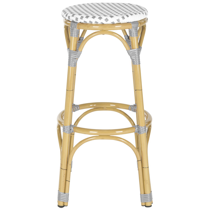 Outdoor Charley Bar Stool, Grey/White