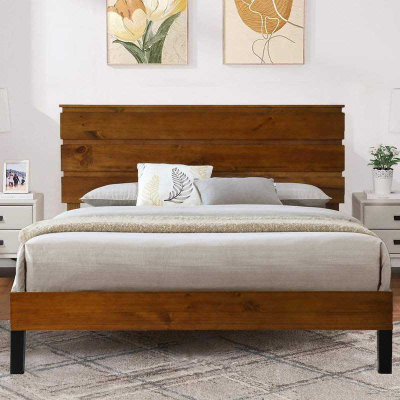 Structure de lit Doristene Mid-Century
