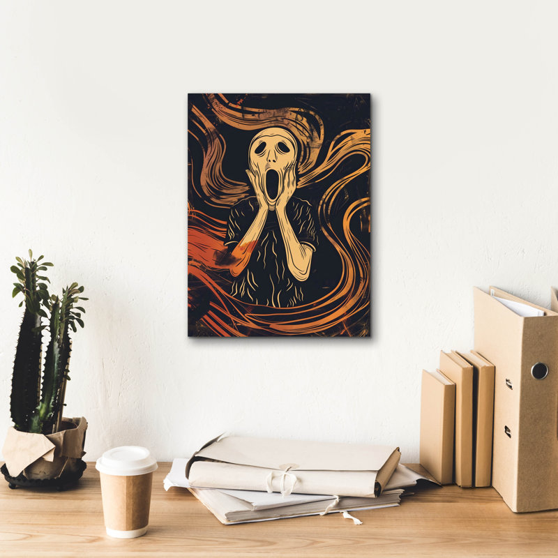 Art mural sur toile Trinx «The Scream» par Andreas Magnusson, H 16 po x l 12 po x P 0,75 po