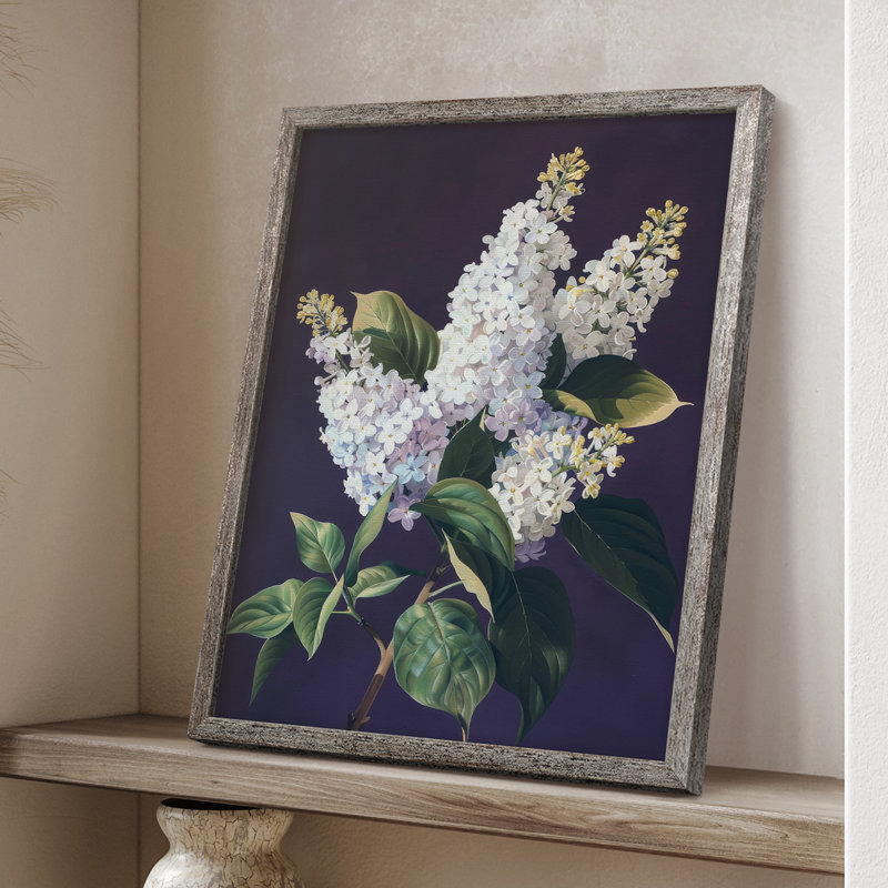 Reproduction encadrée FLORAL Series CCxxxv - bois massif, H 11 po x l 9 po