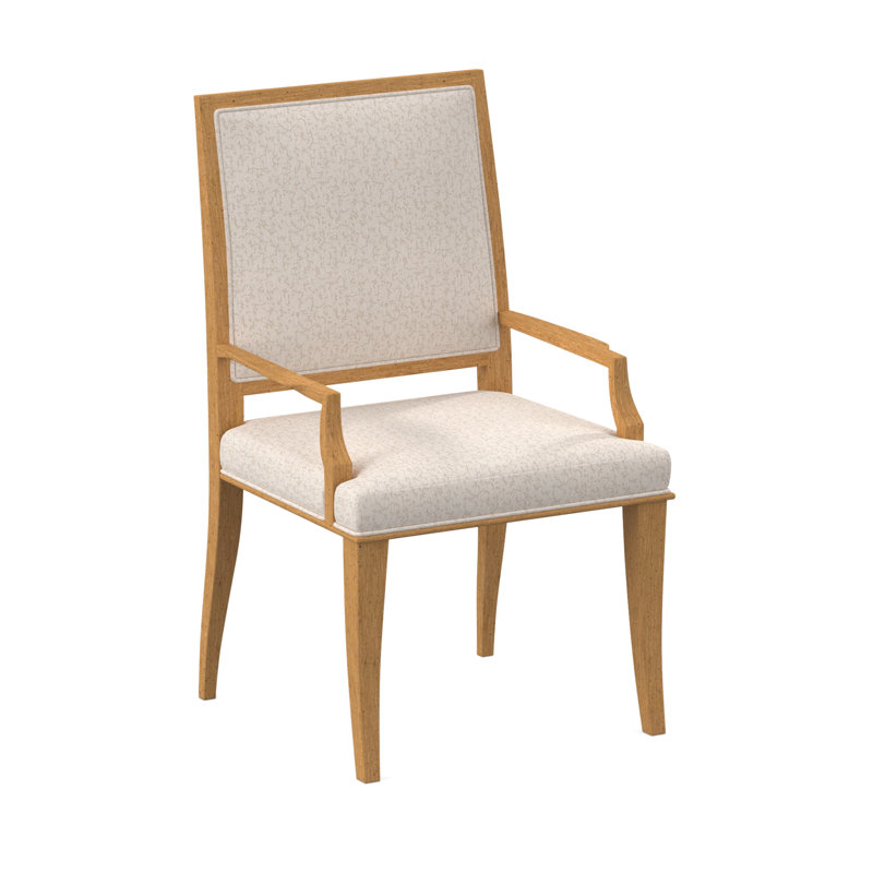 Chaise avec accoudoirs Princeton, Ambre, Neige Polly