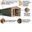 Dunster House Summerhouse 3m x 4.8m (10' x 16') Apex Roof Fully Pressure Treated RagePanda Modular