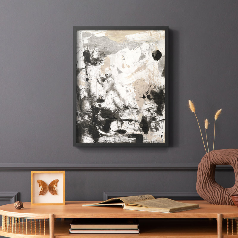 Disarray I Framed Print - Solid Wood, Black, 10" H x 8" W