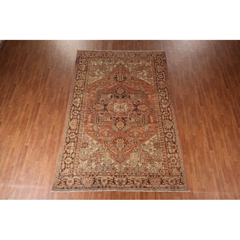 Tapis géométrique rétro 8 x 11