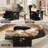 Power Recliner Chair for Adults with Heat & Massage - Electric Reclining Sofa with Remote Control, 3 Side Pockets, 180° Lay Flat Sleeper for Living Room Home Theater-1980055627