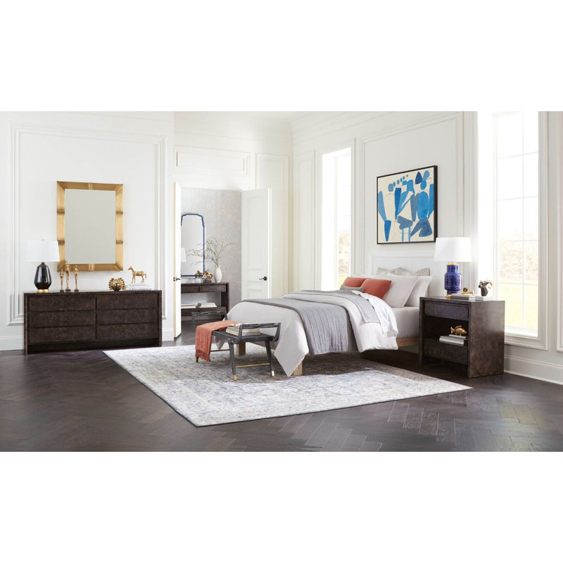 Patricia Solid Wood Bed, Queen, Vanilla