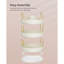 Organisateur de maquillage, comptoir rond rotatif à 3 niveaux pour la peau, personnalisable, organisateur de coiffeuse pour articles de toilette, plateau tournant, cadeau, nuage blanc UJKA011W01