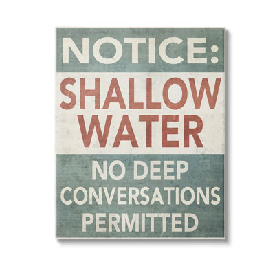 «Vintage Shallow Water», art mural sur toile par Graffitee Studios