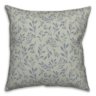 Floral Reversible Throw Pillow