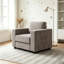 Fauteuil d'appoint surdimensionné avec accoudoirs larges