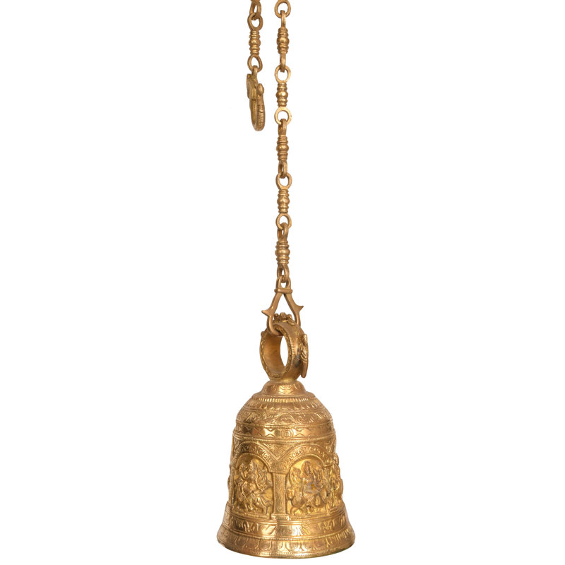 Déesse, cloche suspendue du temple de Durga
