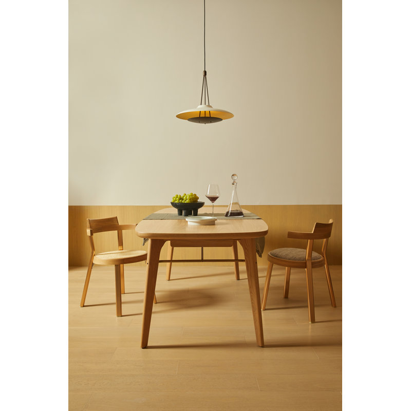 Utility Dining Table, Natural Oak, 30"H x 82.7"L x 35.5"W