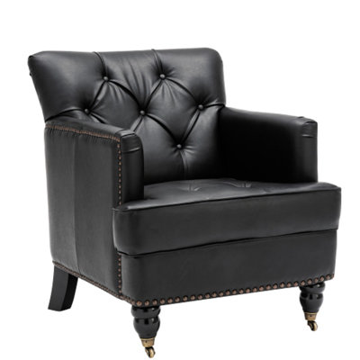Faux Leather Armchair
