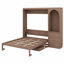 Lit escamotable fonctionnel avec 3 tiroirs, tablette, lumière DEL et tringle pour garde-robe-710880032