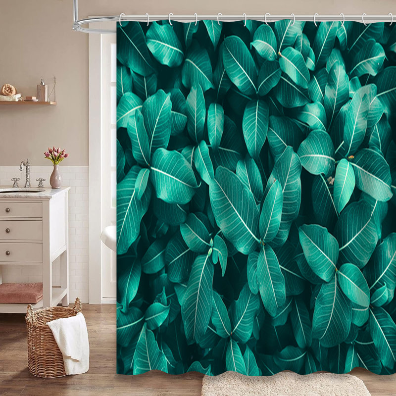 Rideau de douche avec 12 crochets, L 72 po x l 84 po