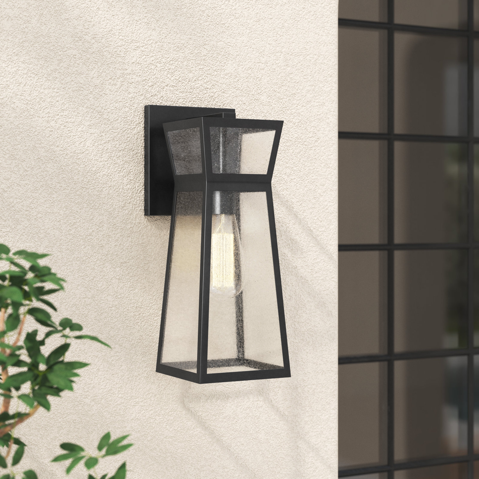 Baltic Outdoor Wall Lantern, 14" H x 5.5" W x 7" D