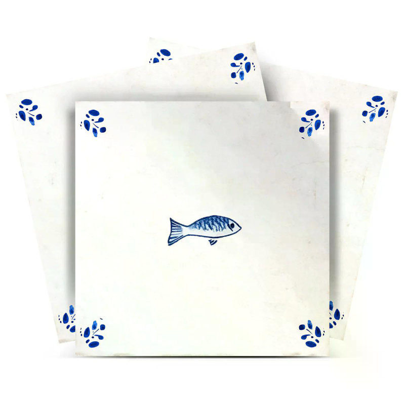 Carreau de mosaïque auto-adhésif en vinyle 4 po x 4 po