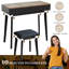 Bureau de coiffeuse avec miroir et petite table de coiffeuse à trois températures Juanis-823543240