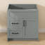 Armoire de salle de bain autoportante 30 po x l 21,5 po x H 33,44 po gris céleste sans plateau-1202386509