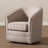 Upholstered Swivel Barrel Chair-1197035739