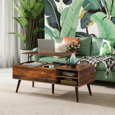 Coffee Table with Storage, Lift Top Coffee Table for Living Room, 48' W Large Coffee Table