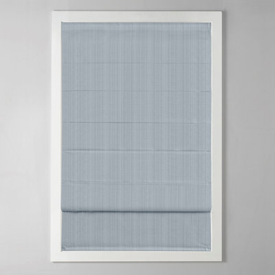 Basketweave Room Darkening Cordless Roman Shade
