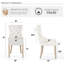  Chaise de salle à manger capitonnée, chaises rembourrées avec tête de clou et anneau de traction-1250229152