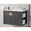 Meuble-lavabo avec lavabo et portes élégantes