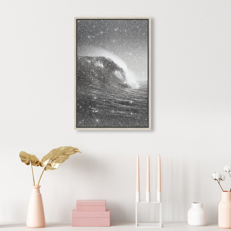 Tectonic Flow II Print by Oliver Gal, 16"H x 11"W, Silver Floater Frame