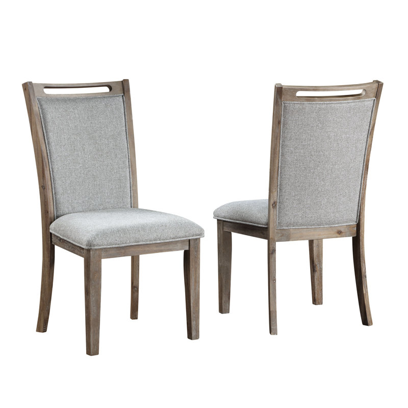 Chaise rembourrée en lin Alzubair