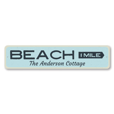 Panneau de plage en aluminium