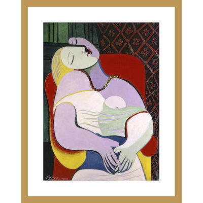 «The Dream» par Pablo Picasso, impression giclée sur cadre