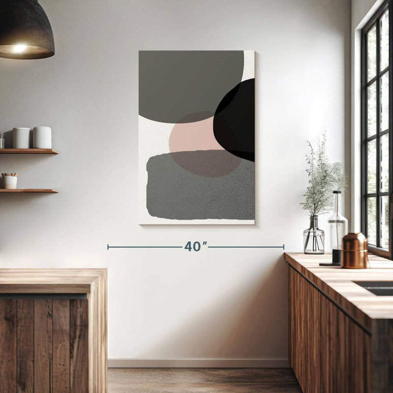 Avery Minimalist Circles VI, 39" H x 26" W