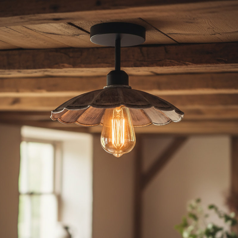 Semi Flush Mount, Brushed Silver, Yes