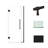 Transolid Elizabeth 34.5-in W x 76-in H Hinged Shower Door with Clear Glass-106674836