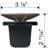 Essential Silgranit Color-Matched Disposal Flange Insert with Waste Scraper - Truffle-125019508