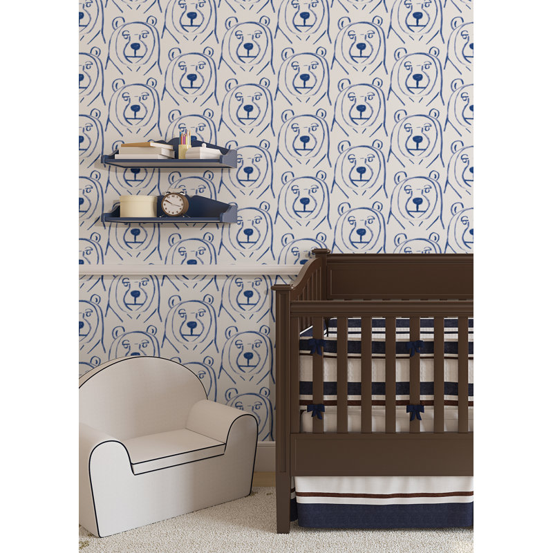 Bears! 10' L x 24" W Peel and Stick Wallpaper Roll, Peel & Stick