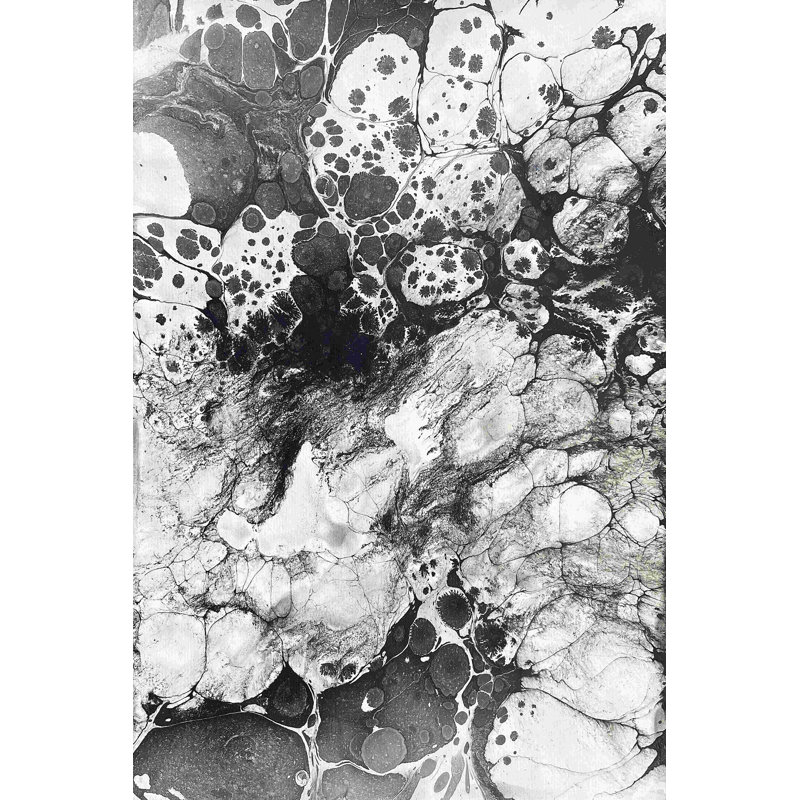 Marbrage - impression sur toile tendue, H 12 po x l 8 po