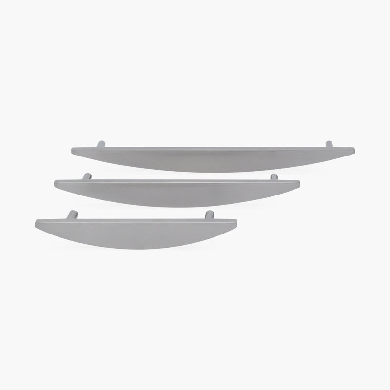 Half Moon Bar / Handle Pull, Satin Nickel, 4"