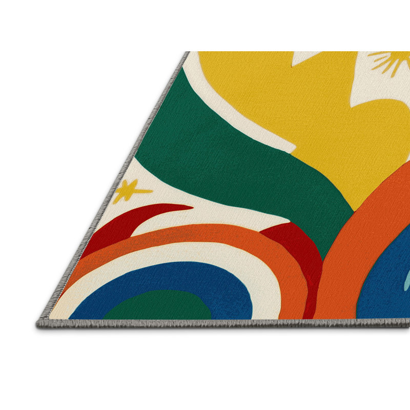 Retro Swagger Rug, Rectangle 4' x 6'
