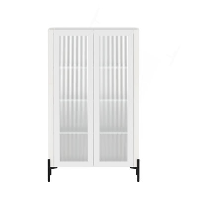 Bibliothèque 32 po en verre trempé
